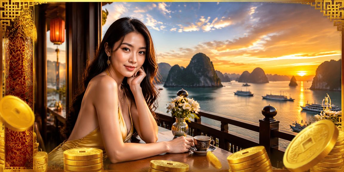 Cảnh vịnh Hạ Long bình yên – bối cảnh thư giãn kết hợp giải trí trực tuyến