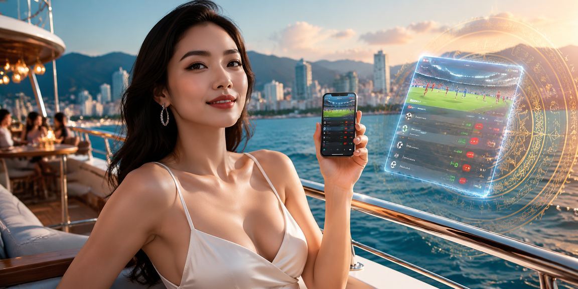 Người dùng tại Nha Trang đặt kèo thể thao trên điện thoại di động bên bãi biển